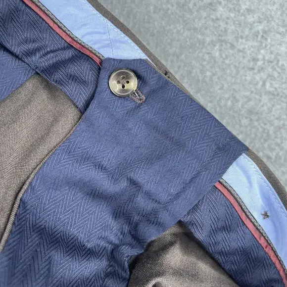 Roundtree & Yorke Travel Smart Pants Trousures Classic Fti Flat Front 42x32 New - Picture 11 of 14